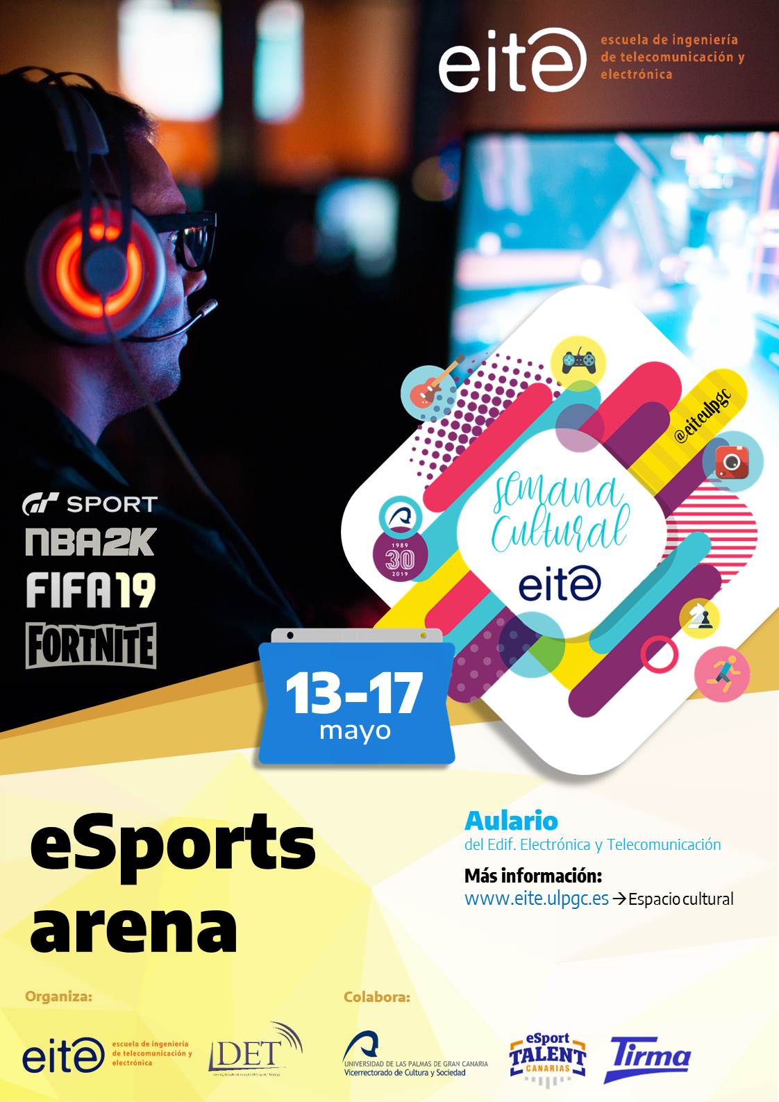 cartel esportsarena semanaculturalEITE 2019 v01